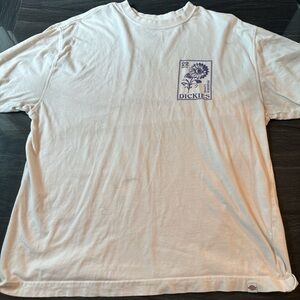 Dickies Cream Short Sleeve Tee Casual Comfort